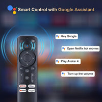 4K-Projector with Googie TV,  2500 ANSI Projector with Wifi and Bluetooth, Built-In Official Apps, Googie Voice, Doiby Audio, HDMI ARC CEC Native 1080P Movie Projector (White)