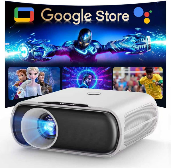 Home Theater Projector Built for Cinema Quality, Native 1080P, WiFi 6, 4K Decoding, 300-Inch Display